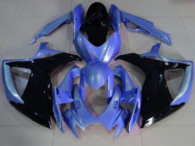 2006-2007 Light Blue and Black Suzuki GSXR 600-750 Motorcycle Fairing UK