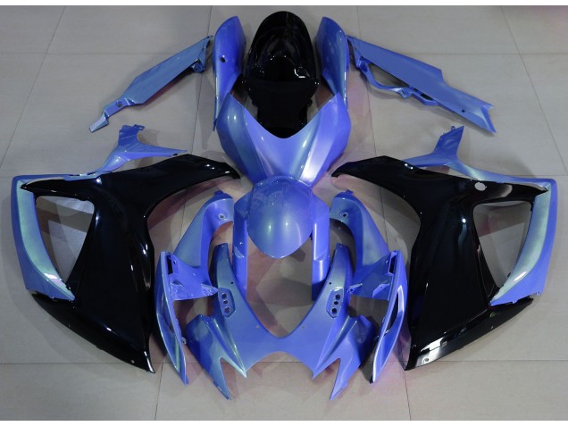 2006-2007 Light Blue and Black Suzuki GSXR 600-750 Motorcycle Fairing UK