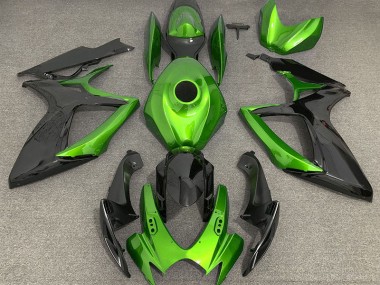 2006-2007 Light Green and Black Suzuki GSXR 600-750 Motorcycle Fairing UK