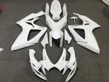 2006-2007 Matte White Suzuki GSXR 600-750 Motorcycle Fairing UK