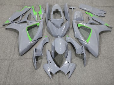 2006-2007 Nardo and Green Trim Suzuki GSXR 600-750 Motorcycle Fairing UK