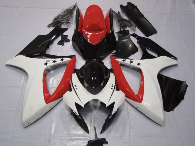 2006-2007 Red Star Suzuki GSXR 600-750 Motorcycle Fairing UK