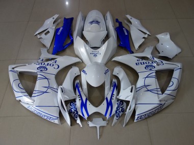 2006-2007 White Corona Suzuki GSXR 600-750 Motorcycle Fairing UK