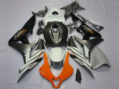 2007-2008 Black Grey and Orange Honda CBR600RR Motorcycle Fairing UK