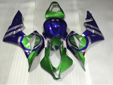 2007-2008 Blue Green Captain America Honda CBR600RR Motorcycle Fairing UK