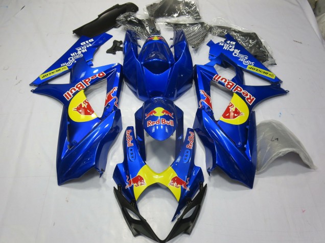 2007-2008 Blue Red Bull Suzuki GSXR 1000 Motorcycle Fairing UK