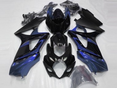 2007-2008 Blue and Gloss Black Suzuki GSXR 1000 Motorcycle Fairing UK