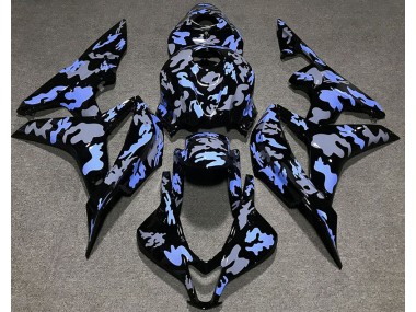 2007-2008 Blue and Gray Camouflage Honda CBR600RR Motorcycle Fairing UK