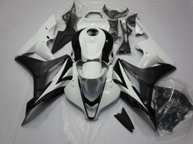 2007-2008 Clean Black and White Honda CBR600RR Motorcycle Fairing UK