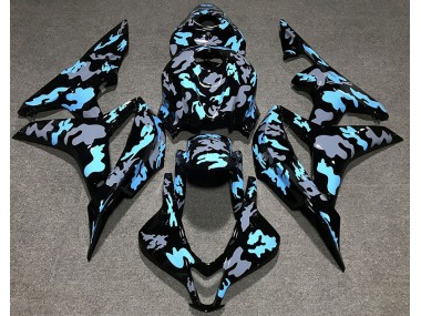 2007-2008 Custom Camo Blue Honda CBR600RR Motorcycle Fairing UK