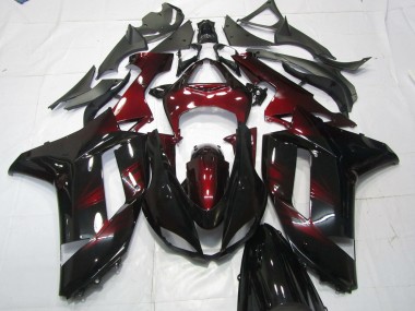 2007-2008 Deep Red Kawasaki ZX6R Motorcycle Fairing UK