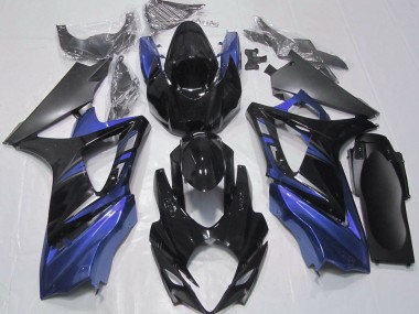 2007-2008 Gloss Black and Blue Suzuki GSXR 1000 Motorcycle Fairing UK