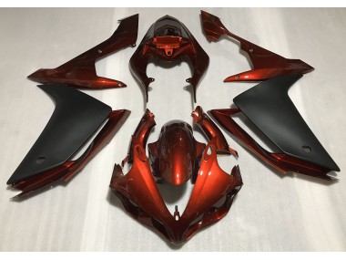 2007-2008 Gloss Dark Orange & Black Yamaha R1 Motorcycle Fairing UK