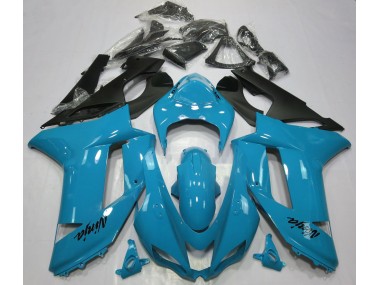 2007-2008 Gloss Light Blue Kawasaki ZX6R Motorcycle Fairing UK