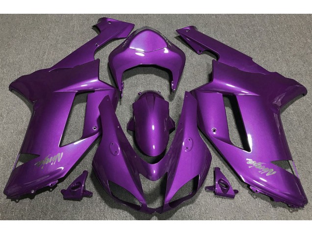 2007-2008 Gloss Purple Kawasaki ZX6R Motorcycle Fairing UK