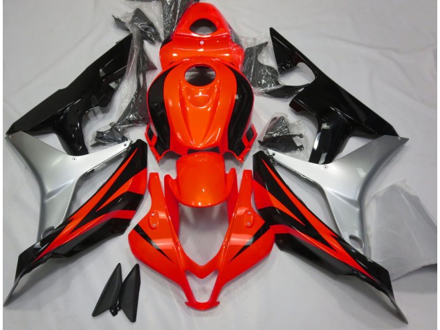 2007-2008 Gloss Red Silver and Black Honda CBR600RR Motorcycle Fairing UK