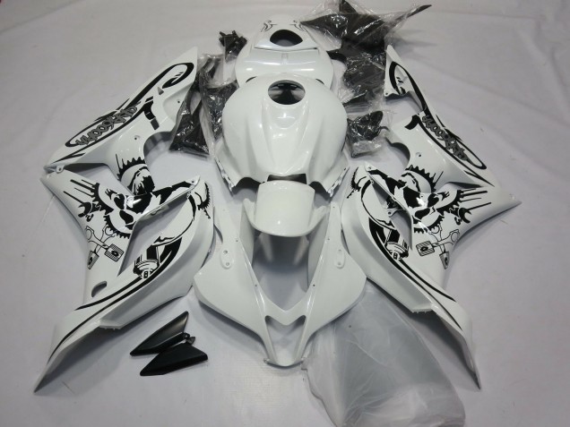 2007-2008 Gloss White Special Design Honda CBR600RR Motorcycle Fairing UK