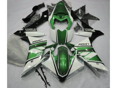 2007-2008 Gloss White and Green Yamaha R1 Motorcycle Fairing UK