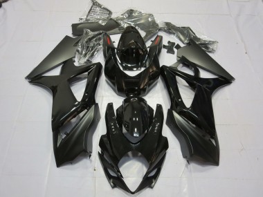 2007-2008 Gloss and Matte Black Suzuki GSXR 1000 Motorcycle Fairing UK