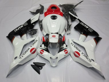 2007-2008 White and Red KM Honda CBR600RR Motorcycle Fairing UK