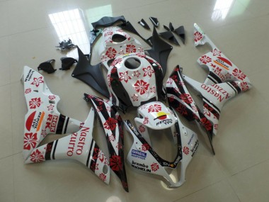 2007-2008 White and Red Nastro Azzurro Honda CBR600RR Motorcycle Fairing UK