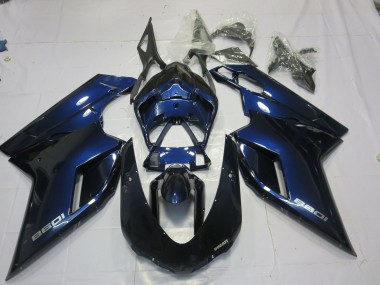 2007-2012 Deep Blue Ducati 848 1098 1198 Motorcycle Fairing UK