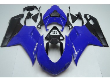 2007-2012 Gloss Blue & Black Ducati 848 1098 1198 Motorcycle Fairing UK