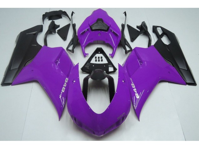 2007-2012 Gloss Purple & Black Ducati 848 1098 1198 Motorcycle Fairing UK