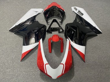 2007-2012 Gloss Red White and Black Ducati 848 1098 1198 Motorcycle Fairing UK