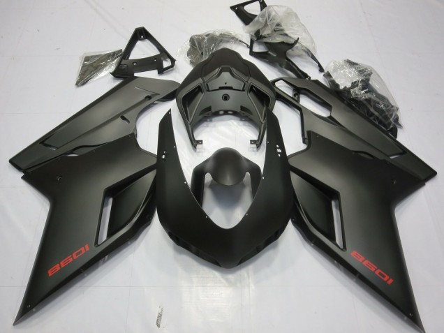 2007-2012 Matte Black Ducati 848 1098 1198 Motorcycle Fairing UK