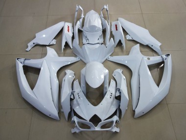 2008-2010 Bright White and Red Suzuki GSXR 600-750 Motorcycle Fairing UK