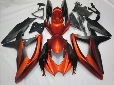 2008-2010 Burnt Matte Orange Suzuki GSXR 600-750 Motorcycle Fairing UK