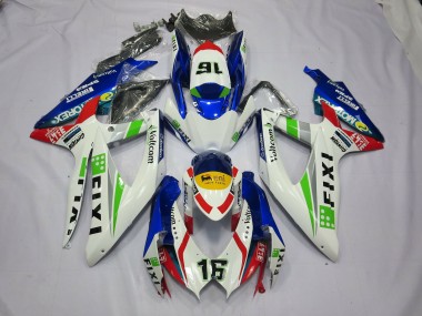 2008-2010 Fixi Blue Suzuki GSXR 600-750 Motorcycle Fairing UK