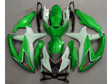 2008-2010 Gloss Green & White Suzuki GSXR 600-750 Motorcycle Fairing UK