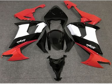 2008-2010 Gloss Red Black and White Kawasaki ZX10R Motorcycle Fairing UK