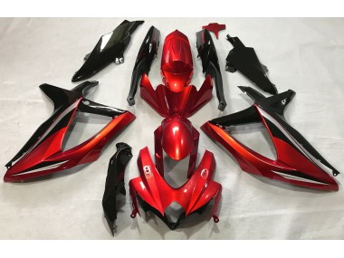 2008-2010 Gloss Red Suzuki GSXR 600-750 Motorcycle Fairing UK