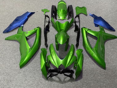 2008-2010 Green and Blue Suzuki GSXR 600-750 Motorcycle Fairing UK