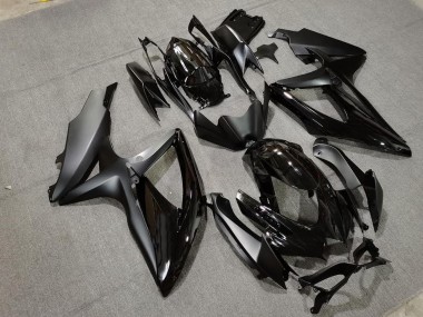 2008-2010 Matte Black & Chrome Suzuki GSXR 600-750 Motorcycle Fairing UK