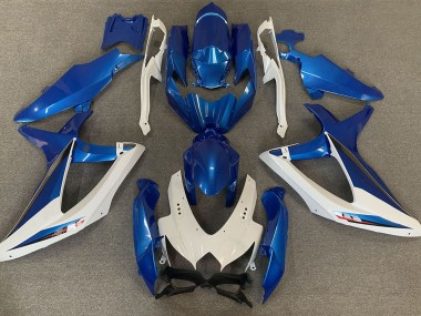 2008-2010 OEM Style Blue and White Suzuki GSXR 600-750 Motorcycle Fairing UK