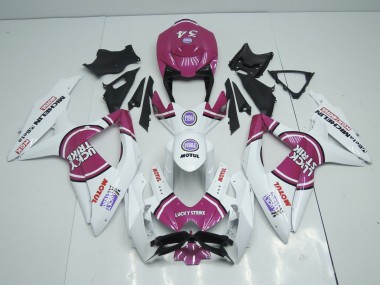 2008-2010 Pink Lucky Strike Suzuki GSXR 600-750 Motorcycle Fairing UK