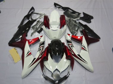 2008-2010 Red White Black Suzuki GSXR 600-750 Motorcycle Fairing UK