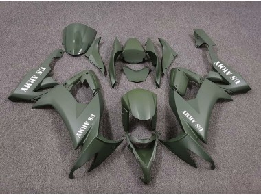 2008-2010 US Army Matte Green Kawasaki ZX10R Motorcycle Fairing UK