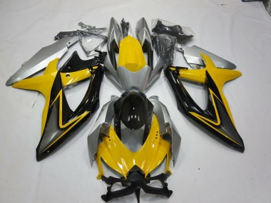 2008-2010 Yellow Black Suzuki GSXR 600-750 Motorcycle Fairing UK