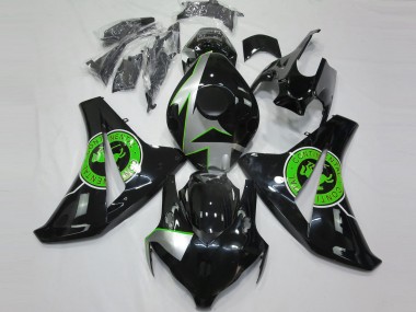 2008-2011 Gloss Black & Green Honda CBR1000RR Motorcycle Fairing UK