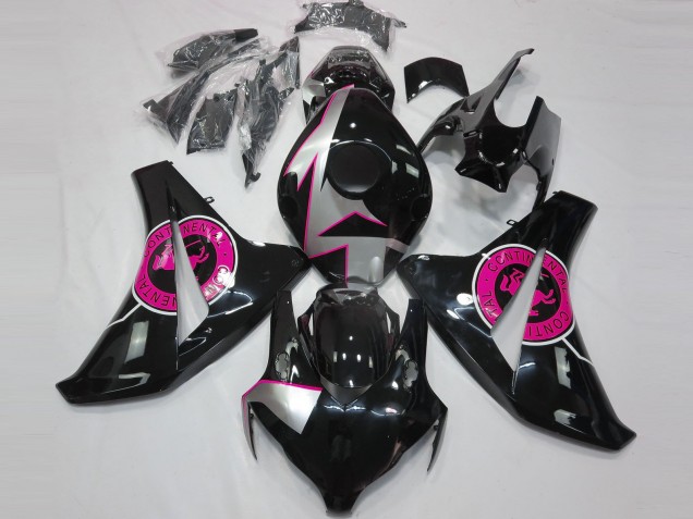 2008-2011 Gloss Black & Pink Honda CBR1000RR Motorcycle Fairing UK