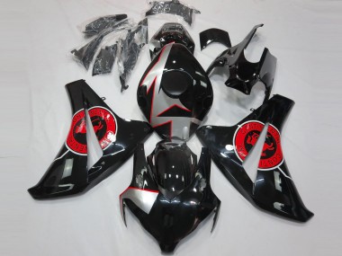 2008-2011 Gloss Black & Red Honda CBR1000RR Motorcycle Fairing UK