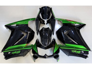 2008-2013 Gloss Black & Green Kawasaki Ninja 250 Motorcycle Fairing UK