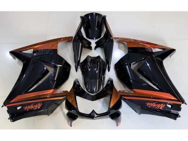 2008-2013 Gloss Black & Orange Kawasaki Ninja 250 Motorcycle Fairing UK