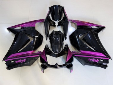 2008-2013 Gloss Black & Purple Kawasaki Ninja 250 Motorcycle Fairing UK