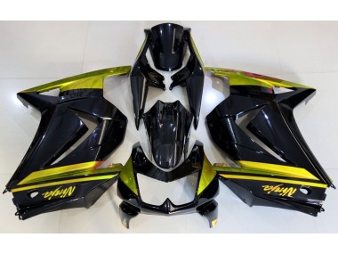 2008-2013 Gloss Black & Yellow Kawasaki Ninja 250 Motorcycle Fairing UK